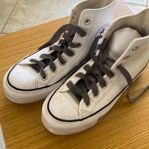 White leather converse